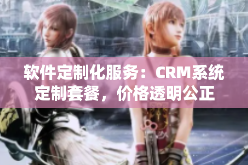 軟件定制化服務(wù)：CRM系統(tǒng)定制套餐，價(jià)格透明公正