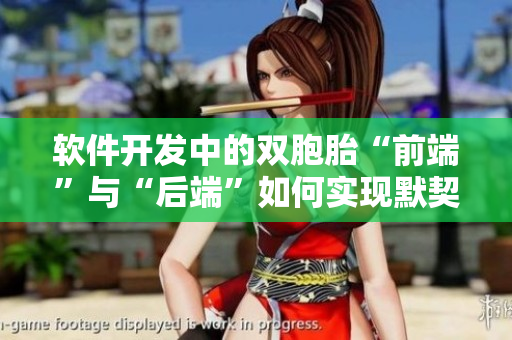 軟件開發(fā)中的雙胞胎“前端”與“后端”如何實現(xiàn)默契合作？