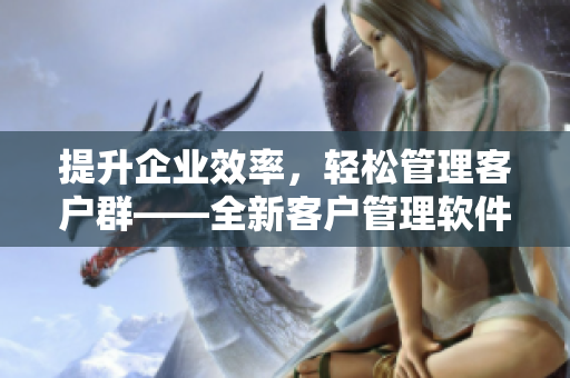 提升企業(yè)效率，輕松管理客戶群——全新客戶管理軟件推出