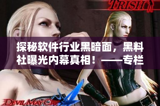 探秘軟件行業(yè)黑暗面，黑料社曝光內幕真相！——專欄報道