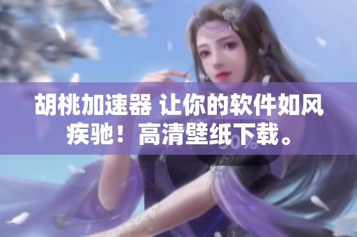 胡桃加速器 讓你的軟件如風(fēng)疾馳！高清壁紙下載。