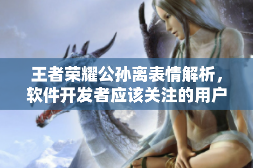 王者榮耀公孫離表情解析，軟件開發(fā)者應(yīng)該關(guān)注的用戶情感反饋