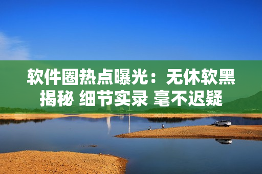 軟件圈熱點(diǎn)曝光：無休軟黑揭秘 細(xì)節(jié)實(shí)錄 毫不遲疑