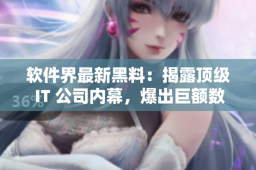 軟件界最新黑料：揭露頂級 IT 公司內(nèi)幕，爆出巨額數(shù)據(jù)安全漏洞！