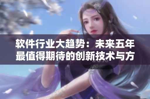 軟件行業(yè)大趨勢(shì)：未來(lái)五年最值得期待的創(chuàng)新技術(shù)與方向