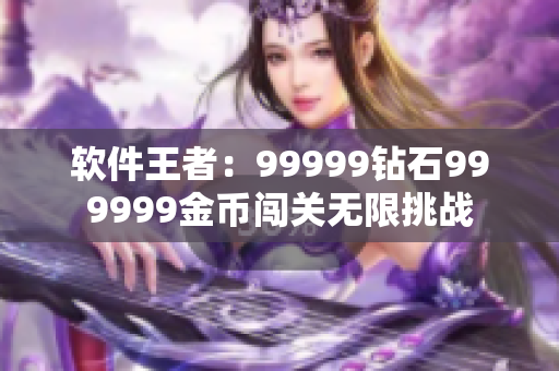 軟件王者：99999鉆石999999金幣闖關(guān)無限挑戰(zhàn)
