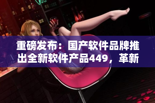 重磅發(fā)布：國產(chǎn)軟件品牌推出全新軟件產(chǎn)品449，革新用戶體驗(yàn)！