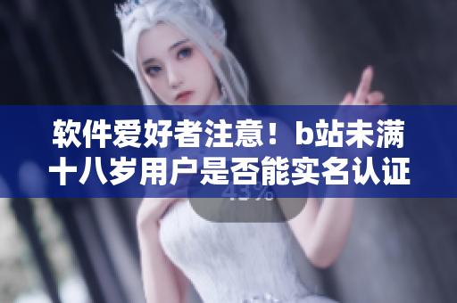軟件愛(ài)好者注意！b站未滿十八歲用戶是否能實(shí)名認(rèn)證，詳細(xì)解析分享