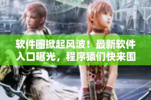 軟件圈掀起風(fēng)波！最新軟件入口曝光，程序猿們快來圍觀最新動態(tài)