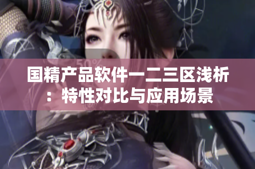 國(guó)精產(chǎn)品軟件一二三區(qū)淺析：特性對(duì)比與應(yīng)用場(chǎng)景