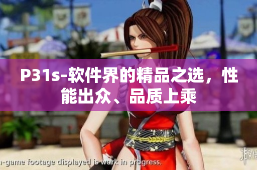 P31s-軟件界的精品之選，性能出眾、品質(zhì)上乘