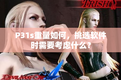 P31s重量如何，挑選軟件時需要考慮什么？