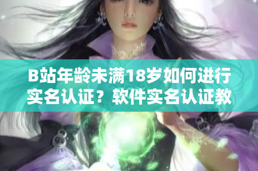 B站年齡未滿18歲如何進行實名認證？軟件實名認證教程詳解