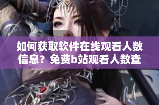 如何獲取軟件在線觀看人數(shù)信息？免費b站觀看人數(shù)查詢方法揭秘