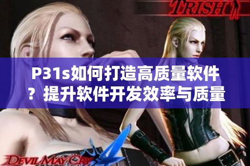 P31s如何打造高質(zhì)量軟件？提升軟件開發(fā)效率與質(zhì)量