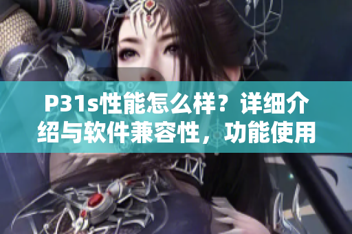 P31s性能怎么樣？詳細介紹與軟件兼容性，功能使用體驗