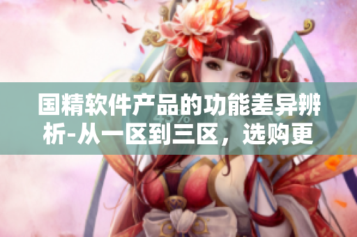 國精軟件產(chǎn)品的功能差異辨析-從一區(qū)到三區(qū)，選購更得當(dāng)