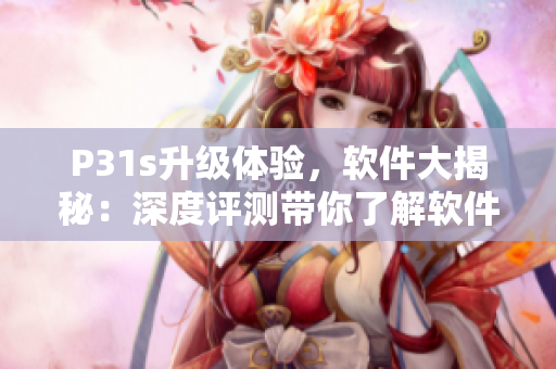 P31s升級體驗，軟件大揭秘：深度評測帶你了解軟件開發(fā)黑科技