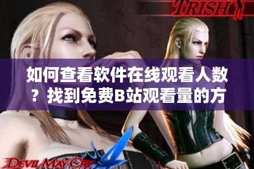 如何查看軟件在線觀看人數(shù)？找到免費(fèi)B站觀看量的方法