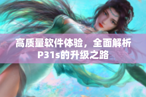 高質(zhì)量軟件體驗(yàn)，全面解析P31s的升級(jí)之路