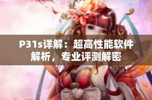P31s詳解：超高性能軟件解析，專業(yè)評測解密