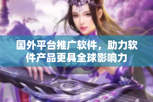 國外平臺推廣軟件，助力軟件產品更具全球影響力