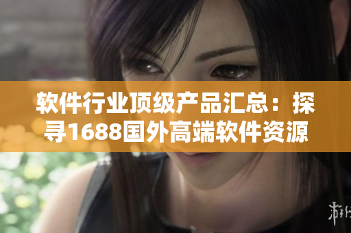 軟件行業(yè)頂級產(chǎn)品匯總：探尋1688國外高端軟件資源