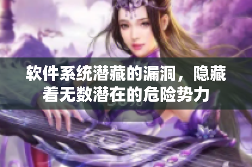 軟件系統(tǒng)潛藏的漏洞，隱藏著無數(shù)潛在的危險勢力
