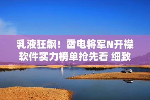 乳液狂飆！雷電將軍N開襟軟件實(shí)力榜單搶先看 細(xì)致解析