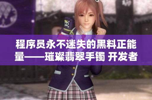 程序員永不迷失的黑料正能量——璀璨翡翠手鐲 開發(fā)者之路樂無窮