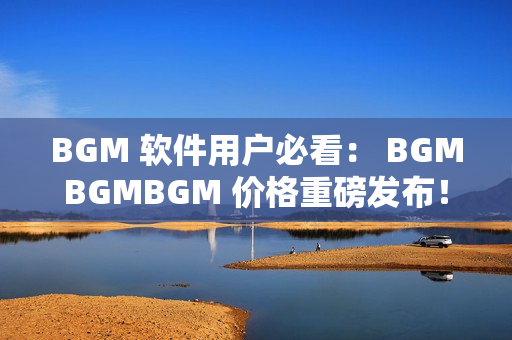 BGM 軟件用戶必看： BGMBGMBGM 價(jià)格重磅發(fā)布！