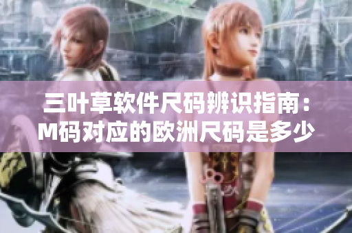 三葉草軟件尺碼辨識指南：M碼對應的歐洲尺碼是多少？
