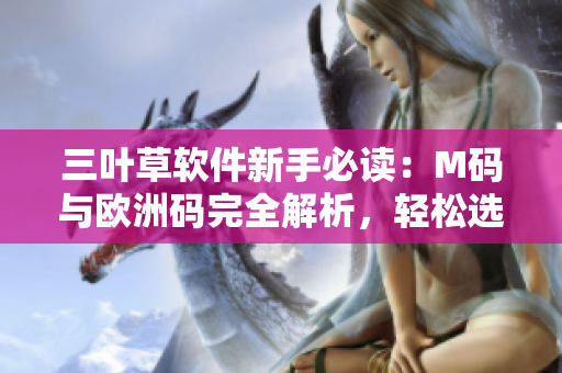 三葉草軟件新手必讀：M碼與歐洲碼完全解析，輕松選擇合適尺碼