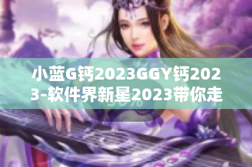 小藍(lán)G鈣2023GGY鈣2023-軟件界新星2023帶你走進(jìn)未來