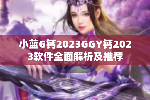 小藍G鈣2023GGY鈣2023軟件全面解析及推薦