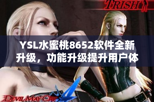 YSL水蜜桃8652軟件全新升級，功能升級提升用戶體驗