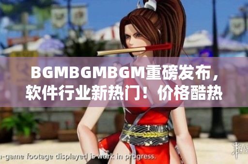 BGMBGMBGM重磅發(fā)布，軟件行業(yè)新熱門！價格酷熱接受預訂中！