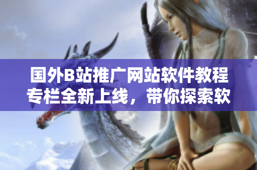 國外B站推廣網(wǎng)站軟件教程專欄全新上線，帶你探索軟件世界