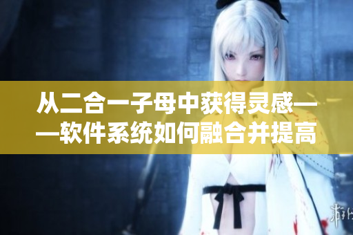 從二合一子母中獲得靈感——軟件系統(tǒng)如何融合并提高效率？