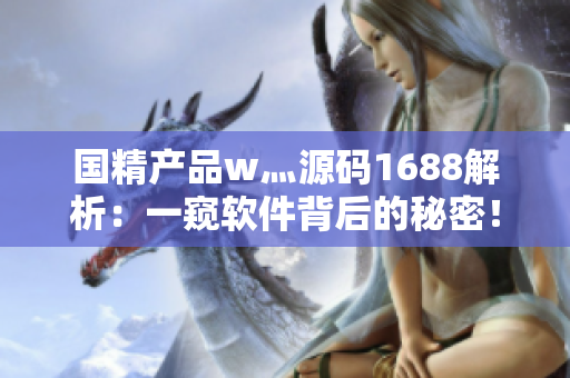 國精產(chǎn)品w灬源碼1688解析：一窺軟件背后的秘密！
