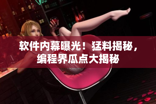 軟件內(nèi)幕曝光！猛料揭秘，編程界瓜點(diǎn)大揭秘