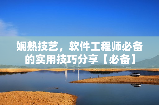 嫻熟技藝，軟件工程師必備的實用技巧分享【必備】