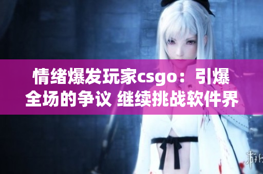 情緒爆發(fā)玩家csgo：引爆全場(chǎng)的爭議 繼續(xù)挑戰(zhàn)軟件界巔峰