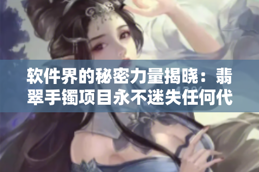 軟件界的秘密力量揭曉：翡翠手鐲項目永不迷失任何代碼，點亮黑料正能量！