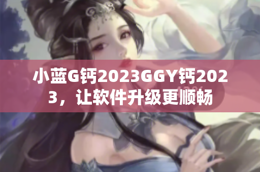 小藍(lán)G鈣2023GGY鈣2023，讓軟件升級更順暢