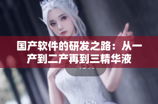 國(guó)產(chǎn)軟件的研發(fā)之路：從一產(chǎn)到二產(chǎn)再到三精華液