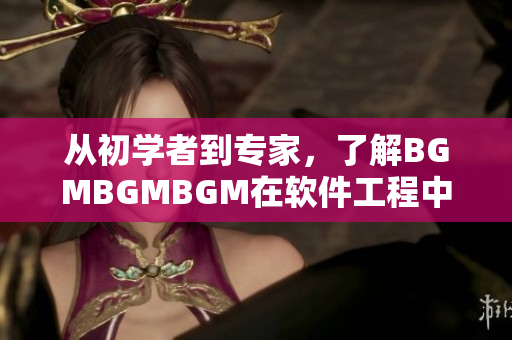 從初學(xué)者到專家，了解BGMBGMBGM在軟件工程中的價值與實際應(yīng)用