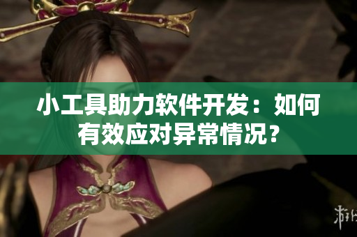 小工具助力軟件開發(fā)：如何有效應對異常情況？