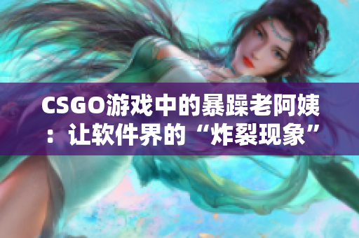 CSGO游戲中的暴躁老阿姨：讓軟件界的“炸裂現(xiàn)象”如何應對