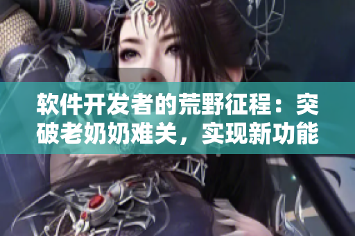 軟件開發(fā)者的荒野征程：突破老奶奶難關(guān)，實現(xiàn)新功能